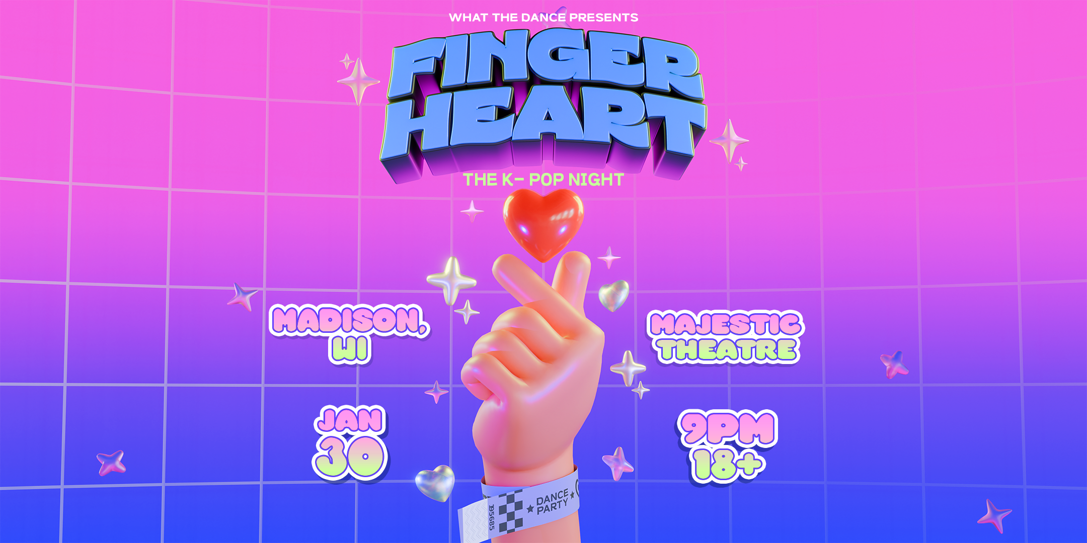 Finger Heart: K Pop Night at Majestic Theatre on January 30, 2026